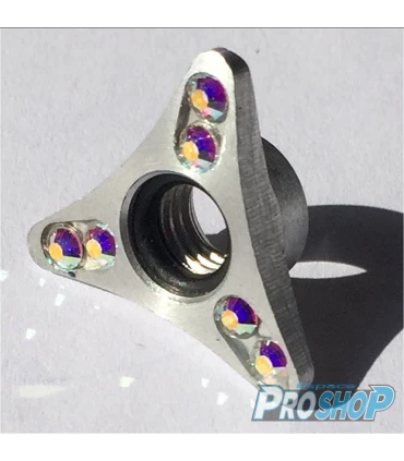 Ecrou Strassé Comet Silver Nuts, Kit De 8.